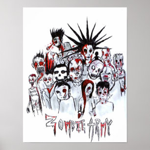 Póster Ejército del zombi