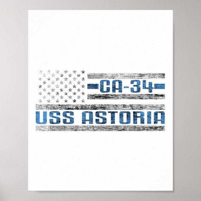 Póster Ejército Estadounidense Ca-34 De Astoria (Frente)
