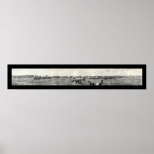 Póster Ejército Fort Drum, foto 1910 de NY