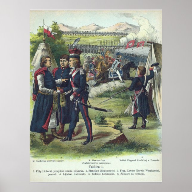 Póster Ejército polaco cerca de Kraków (Frente)