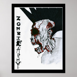 Póster Ejército Zombie