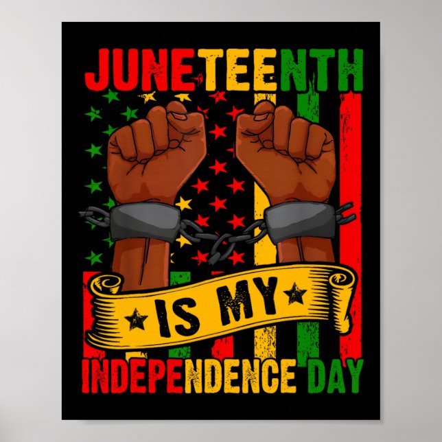 Póster El 10 de Junio Es Mi Día De Independencia Libre Is (Frente)