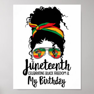 Póster El 11 de junio, celebrando la libertad negra mi cu