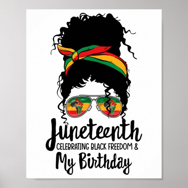 Póster El 11 de junio, celebrando la libertad negra mi cu (Frente)