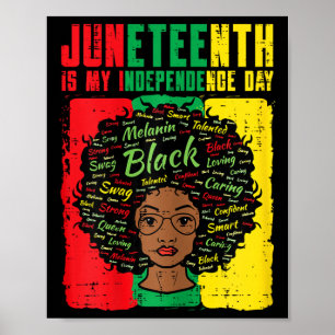 Póster El 11 de junio, Día de la Independencia, mujeres a