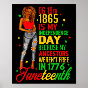 Póster El 11 de junio es mi Día de la Independencia Mujer