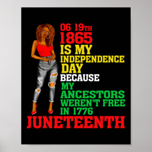 Póster El 11 de junio es mi Día de la Independencia Mujer
