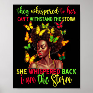 Póster El 11 de junio Melanin Chica Mujeres Negras Afro N