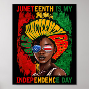 Póster El 18 De Junio De 1865 Es Mi Día De Independencia