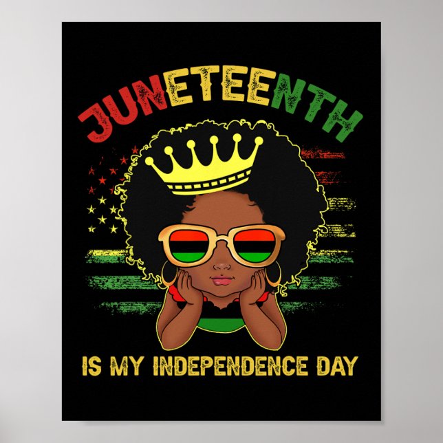 Póster El 18 De Junio De 1865 Es Mi Día De La Independenc (Frente)