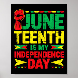 Póster El 18 De Junio Es Mi Día De La Independencia En Áf