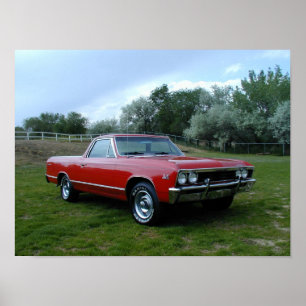 Póster EL 1967 de Chevrolet Camino