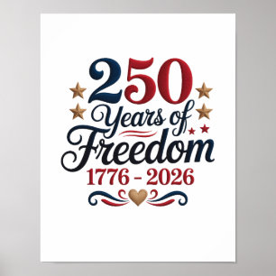 Póster El 250.º Aniversario de América