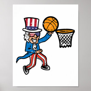Póster El 4 De Julio El Tío Sam America Hombres Niños