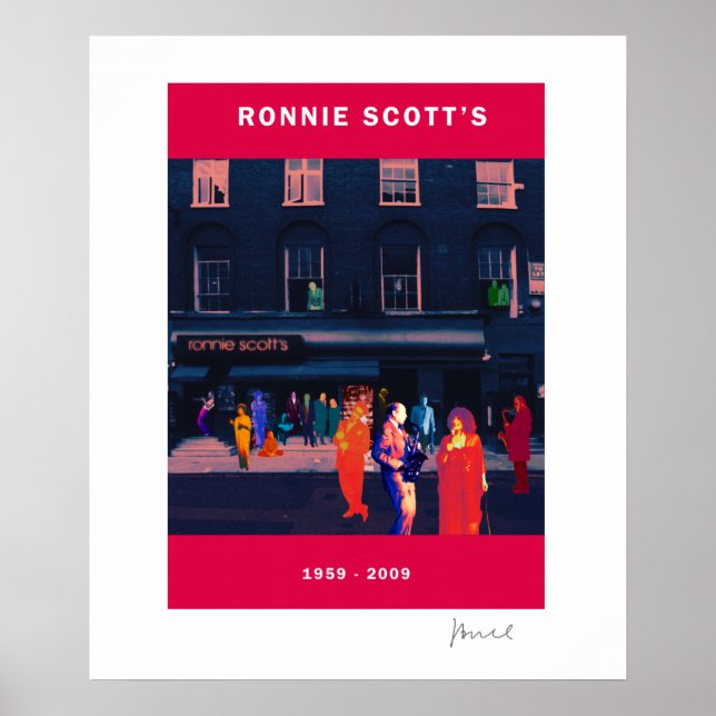 PÓSTER EL 50° ANIVERSARIO DE RONNIE SCOTT POSTER (Frente)