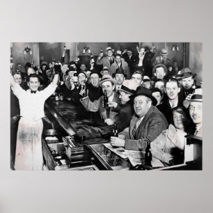 PÓSTER EL 5 DE DICIEMBRE DE 1933 LA PROHIBICIÓN TERMINA D