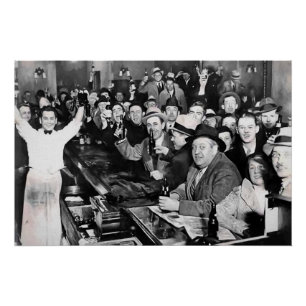 PÓSTER EL 5 DE DICIEMBRE DE 1933 LA PROHIBICIÓN TERMINA D