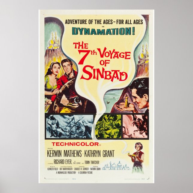 Póster El 7.º viaje de Sinbad (Frente)