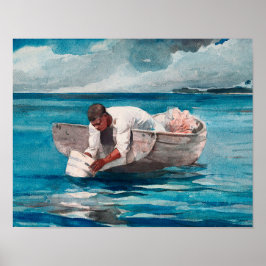 Póster El abanico de agua (ca. 1888–1889) | Winslow Homer