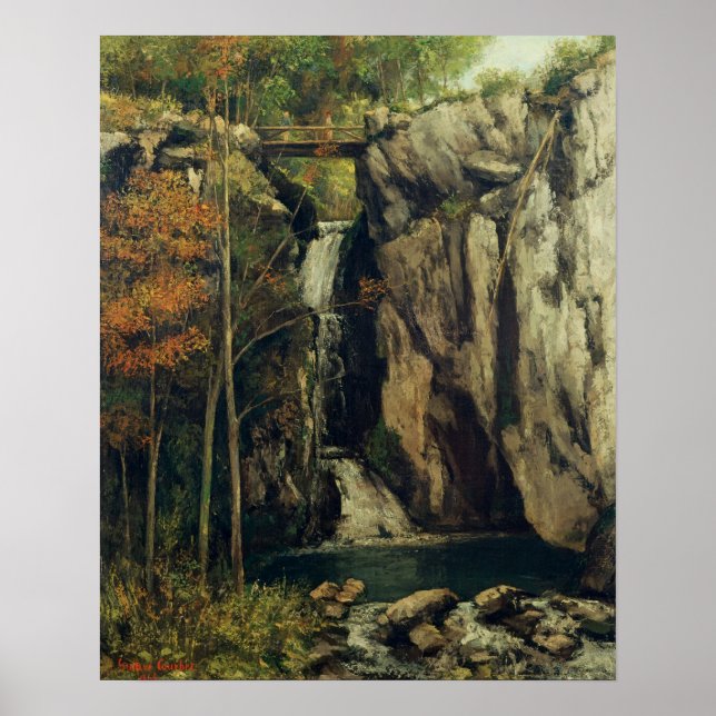 Póster El abismo en las garras, 1864 (Frente)