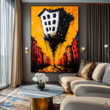 El abismo flotante - Ciudad surrealista expresioni