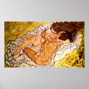 Póster El abrazo, 1917