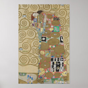 Póster El Abrazo (Cumplimiento) — Gustav Klimt   Stoclet