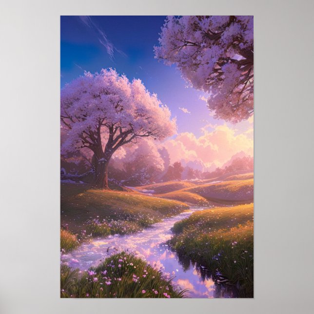 Póster El abrazo de la puesta del sol (Frente)