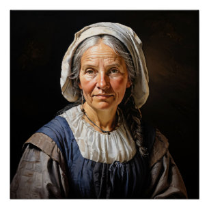 Póster El abrazo de Margaretha una venerable dama holande