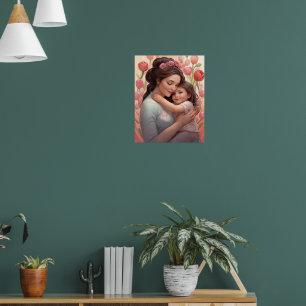 Póster El abrazo de una madre - Poster madre e hija