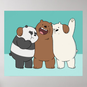 Póster El abrazo del grupo Bare Bears