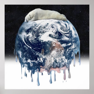 Póster El abrazo del oso polar de la Tierra
