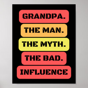 Póster el abuelo el hombre el mito la mala influencia