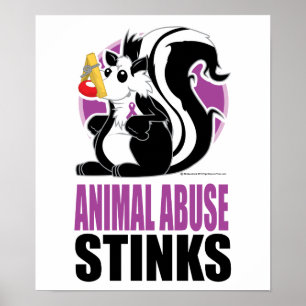 Póster El abuso animal apesta