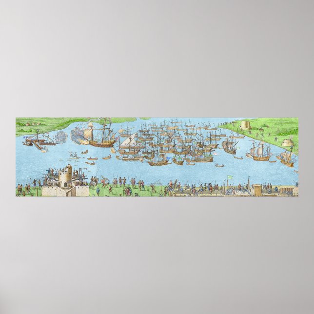 Póster El acampamiento de las fuerzas inglesas (Frente)