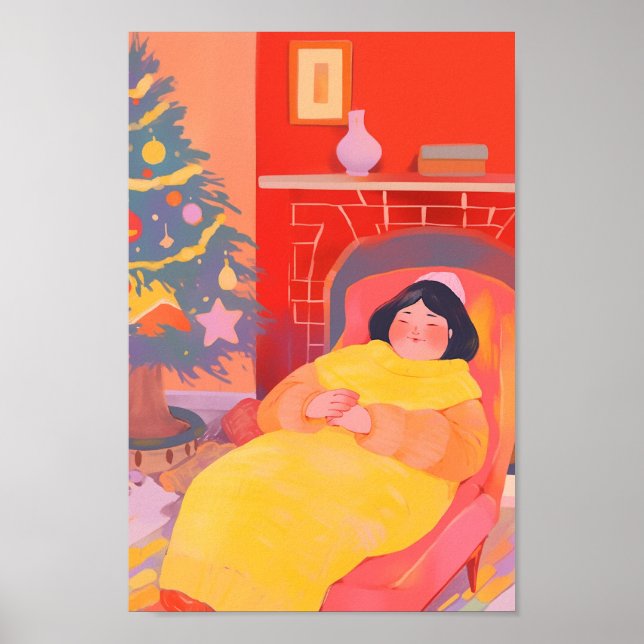 Póster El acogedor día de los Navidades (Frente)