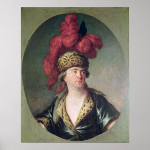 Póster El actor se destaca en el papel de Genghis Khan