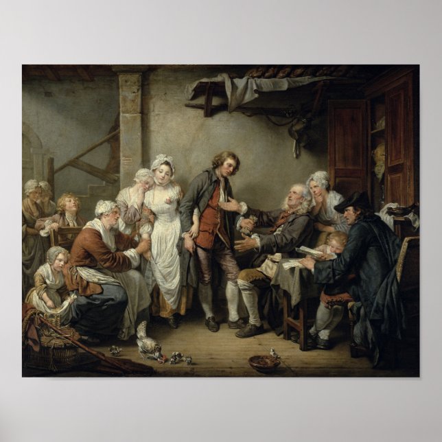 Póster El Acuerdo de Aldea, 1761 (Frente)