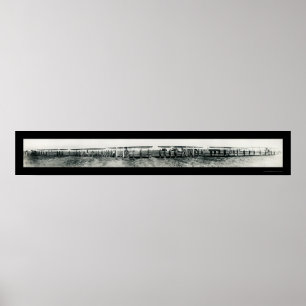 Póster El aeroplano pilota la foto 1913 de WWI