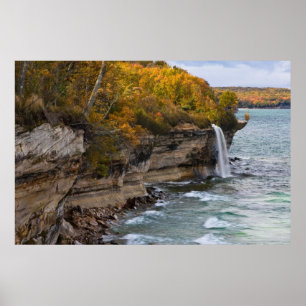 Póster El aerosol cae los colores del otoño