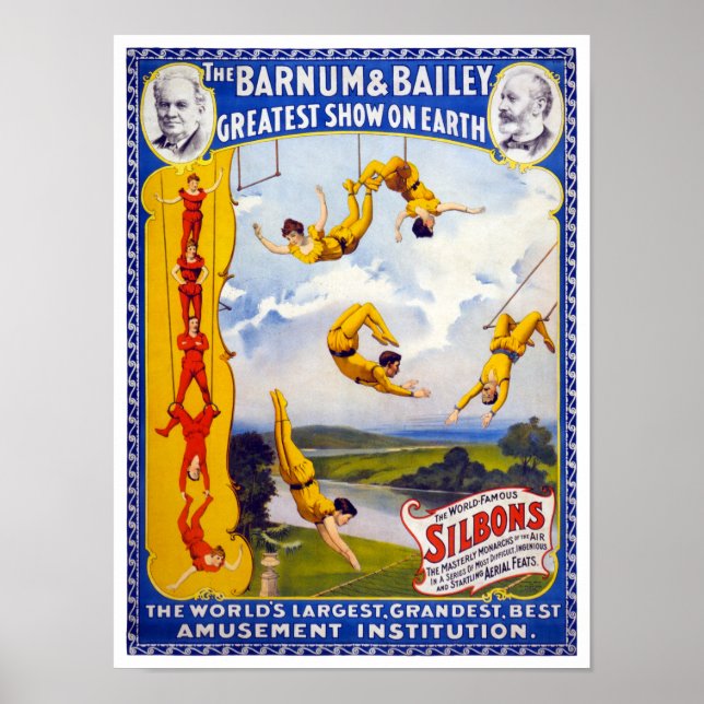 Póster El afiche de la época de Barnum & Bailey 1896 rest (Frente)