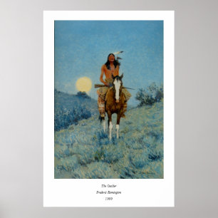 Póster El afloramiento 1909 de Federico Remington