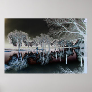 Póster El agua corre en profundidad