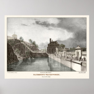 Póster El agua funciona en el monte Filadelfia