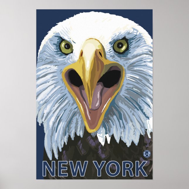 Póster El águila de Nueva York se acerca (Frente)