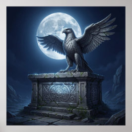 Póster El Águila Soberana a la Luz de la Luna