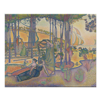 Póster El aire de la tarde de Henri-Edmond Cross