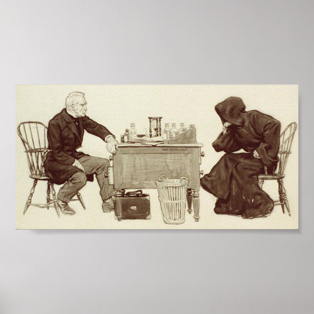 Póster El ajedrez de Grim Reaper (Frente)