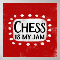 El ajedrez es mi Jam Poster Wall Art