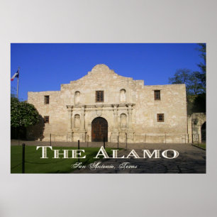Póster El Álamo, San Antonio Tejas